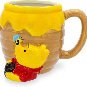 Winnie the Pooh Honey "Hunny" Pot Ceramic 3D Sculpted Coffee Mug, 23 Ounces